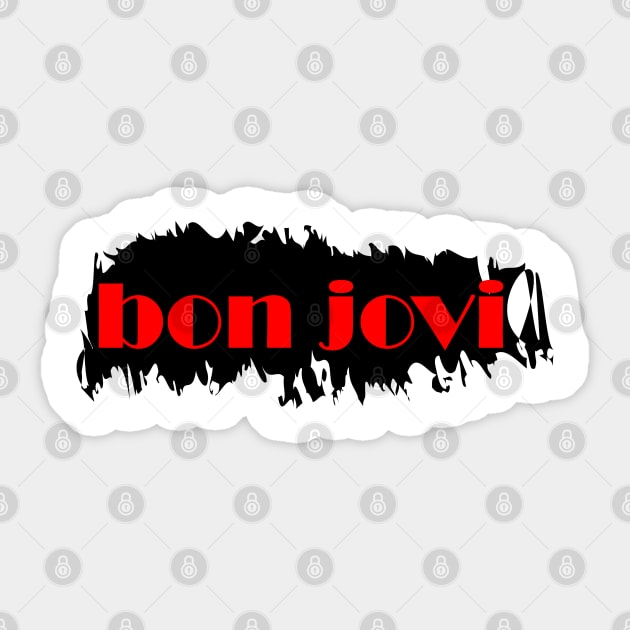 Bon Jovi Peeling Paint Sticker by Maries Papier Bleu